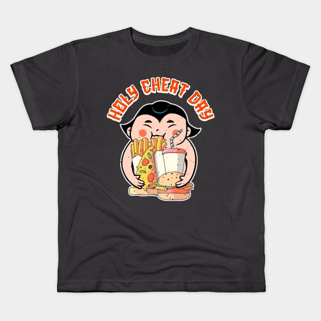 Holy cheat day Kids T-Shirt by SashaShuba